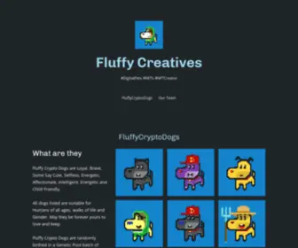 Fluffycreatives.com(#DigitalPets #NFTs #NFTCreator) Screenshot