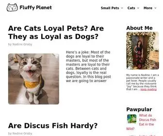 Fluffyplanet.com(Everything You Could Want to Know About Pets) Screenshot