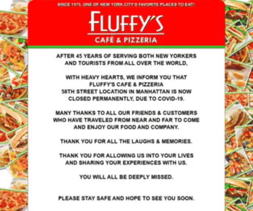 Fluffyscafe.com(FLUFFY'S CAFE and BAKERY NYC) Screenshot