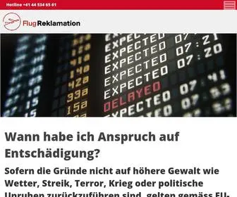 Flug-Reklamation.ch(Start) Screenshot