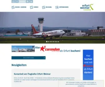 Flughafen-Erfurt-Weimar.de(Flughafen Erfurt Weimar) Screenshot