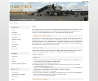 Flughafen-Management.de(Home) Screenshot