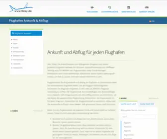 Flugplandaten.de(Ankunft und Abflug für jeden Flughafen prüfen und Infos für Ihre Flugreise) Screenshot