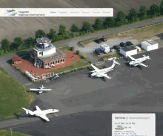 Flugplatz-Diepholz.de(Flugplatz Diepholz) Screenshot