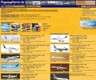 Flugzeugposter.de(Flugzeug Poster bestellen) Screenshot