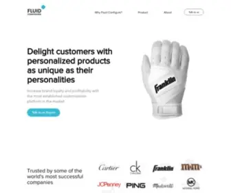 Fluid.com(Product Customization) Screenshot