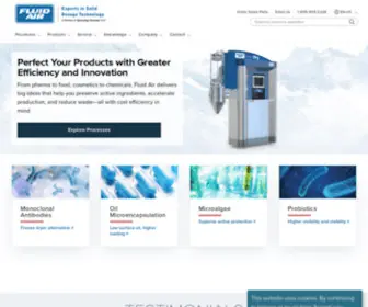 Fluidairinc.com(Powder Processing for Biologics) Screenshot