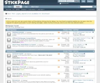 Fluidanims.com(Stickpage Forum) Screenshot
