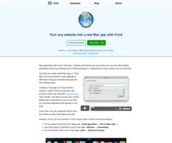 Fluidapp.com(Turn any webpage into a real Mac App) Screenshot