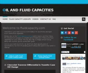 Fluidcapacity.com(Oil and Fluid Capacities) Screenshot