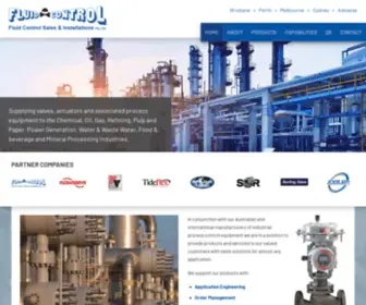 Fluidcontrol.com.au(Supplying valves) Screenshot