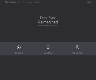 Fluidframework.com(An open) Screenshot