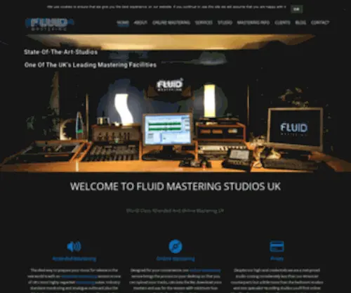 Fluidmastering.com(World-Class Audio Mastering Studio & Online Mastering London) Screenshot