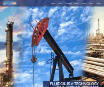 Fluidoilcorp.com(FluidOil Corp. – “Viscositor Heavy to Light” (“VHTL”) Oil Upgrading Technology) Screenshot