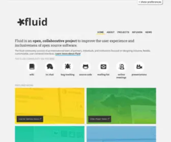 Fluidproject.org(The Open Source Software Community) Screenshot