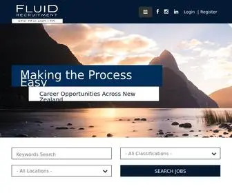 Fluidrecruitment.co.nz(Fluid Recruitment) Screenshot