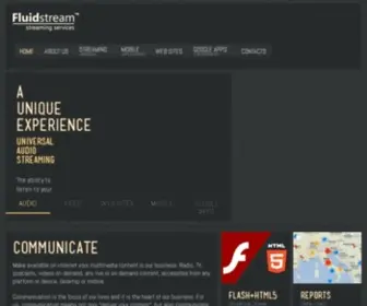 Fluidstream.net(Fluidstream servizi di streaming) Screenshot