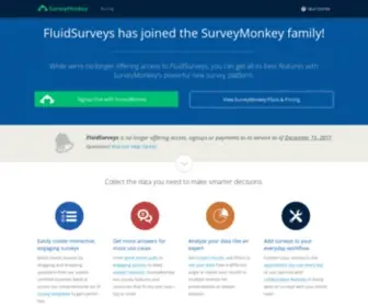 Fluidsurveys.com(SurveyMonkey Plans) Screenshot