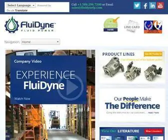 Fluidynefp.com(FluiDyne Fluid Power) Screenshot