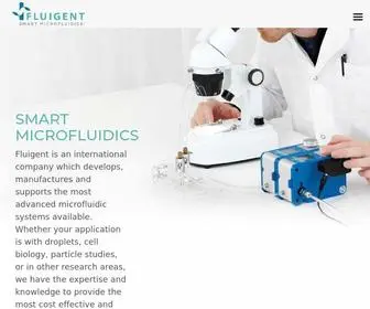 Fluigent.com(Precise Microfluidic Controller Solutions) Screenshot