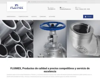 Fluimex.mx(Tuberías de acero) Screenshot