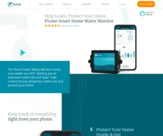 Flumetech.com(Intelligent Leak Detection & Water Management) Screenshot
