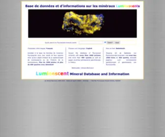 Fluomin.org(Minéraux) Screenshot