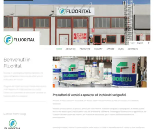 Fluorital.com(Produzione di vernici e inchiostri industriali Fluorital) Screenshot