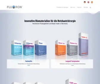 Fluoron.de(Innovative Biomaterialien für die Netzhautchirurgie) Screenshot