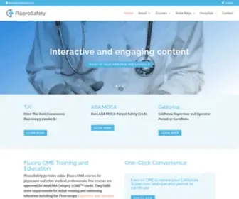 Fluorosafety.com(Quality and Safety CME in Medical Imaging) Screenshot