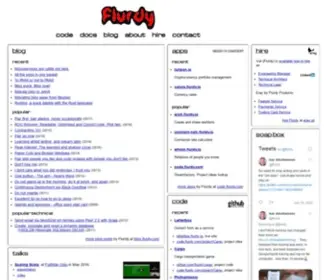 Flurdy.com(Flurdy (Ivar Abrahamsen)) Screenshot