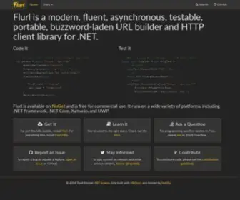 Flurl.dev(Fluent URL building and wrist) Screenshot