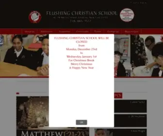 Flushingchristianschool.org(The purpose of Flushing Christian School) Screenshot