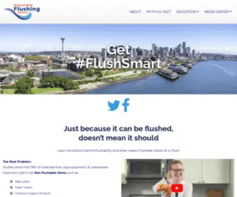 Flushsmart.org(Responsible Flushing Alliance) Screenshot