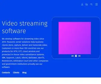 Flussonic.com(Live Video Streaming Solutions) Screenshot