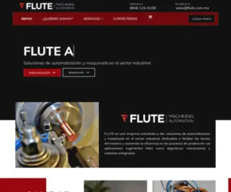 Flute.com.mx(Maquinado y Automatización en Tijuana) Screenshot