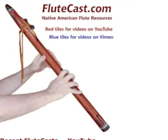 Flutecast.com(Resources for Native American Flute Players) Screenshot