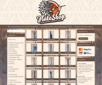 Fluteshop.eu(Flutes and more for sale at) Screenshot