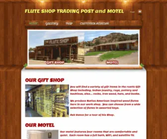 Fluteshopmotel.com(FLUTE SHOP TRADING POST and MOTEL) Screenshot