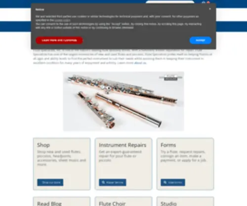 Flutespecialists.com(Flute Specialists) Screenshot