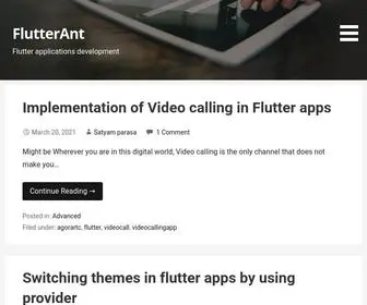 Flutterant.com(Flutter applications development) Screenshot