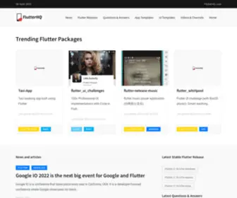 Flutterhq.com(The best Flutter resource to follow in 2022. Everything you need to know in one place) Screenshot