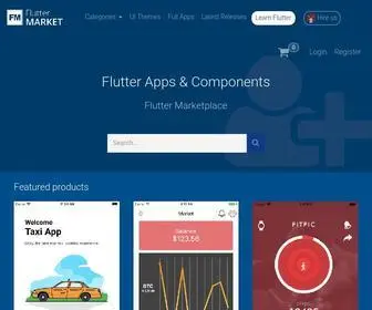 Fluttermarket.com(Flutter Market) Screenshot