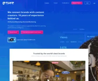 Fluvip.com(The Influencer Marketing Group) Screenshot