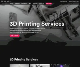 Fluxaxis.com(3D printing company Fluxaxis) Screenshot