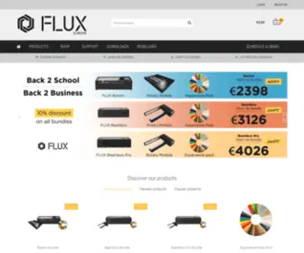 Fluxlasers.com(Flux Europe) Screenshot