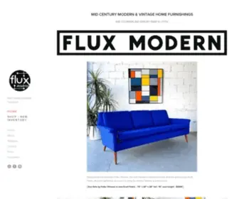 Fluxmodern.net(Flux Modern MID CENTURY MODERN & VINTAGE HOME FURNISHINGS) Screenshot