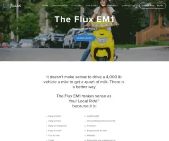 Fluxmopeds.com(Flux) Screenshot