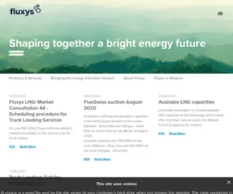Fluxys.com(Shaping together a bright energy future) Screenshot