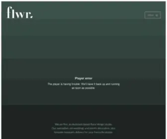 FLWR.co.nz(Wedding floral design studio in Auckland) Screenshot